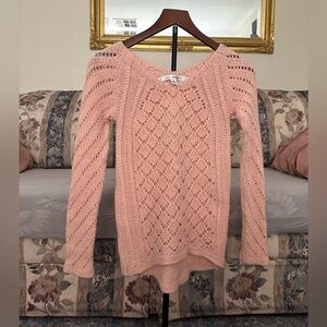 Max Studio Blush V-Neck Sweater